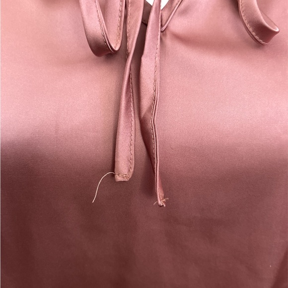 Ruffle satin pink blush top - Picture 6 of 6